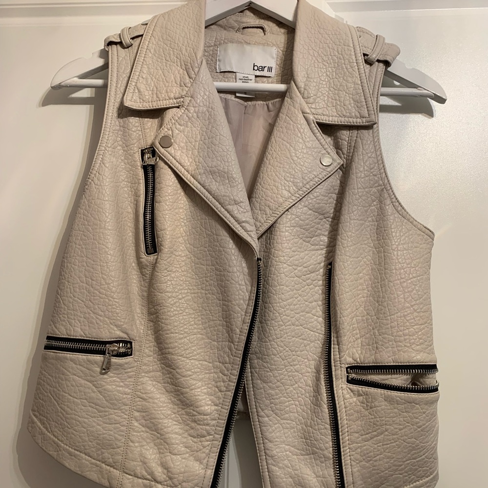 Vegan Leather Moto Inspired Vest